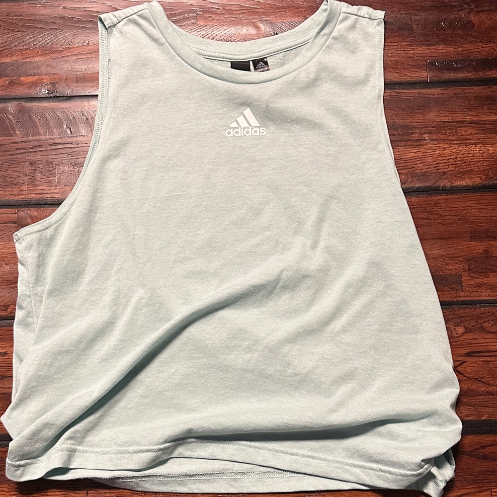 Adidas Women's Teal Muscle Tee/Tank